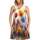 thumbnail image 1 of Balery Colorful Wildflower Meadow Vestidos de verano para mujer con estampado: vestido holgado sin mangas, vestido playero informal y cómodo para días calurosos., 1 of 7