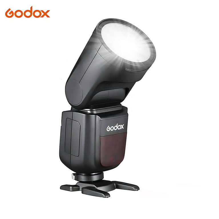 Godox V1-S TTL Flash Speedlite, 76Ws 2.4G High-Speed Sync 1/8000s 2600mAh  Li-ion Battery Round Head Camera Speedlight with Godox AK-R1 Accessories  Kit