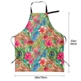 thumbnail image 5 of Lsque Peacock Feathers And Flowers Waterproof Apron Chef Aprons for Men Heavy Duty Chemical Work Apron Extra Long Grilling Aprons with Adjustable Bib Apron, 5 of 9