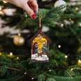 thumbnail image 5 of Nkmbld Christmas Ornaments Nativity Scene Suncatcher Stained Window Hanging Pendant Christmas Decorations for Tree Walls Windows Doors, 5 of 8