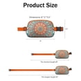 thumbnail image 2 of Geometric Mandala Belt Bag - Folk Style Pattern Adjustable Fanny Pack for Sports Enthusiasts, 2 of 4