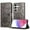 Gray, variant on Allytechgroup Case for Samsung Galaxy S25 Ultra with Credit Card Slot, PU Leather RFID Blocking Flip Wallet Phone Case Stand Shockproof Protective Back Cover for Samsung Galaxy S25 Ultra, Rosegold
