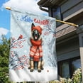 thumbnail image 3 of Hello Winter Belgian Malinois Smiling in Red Scarf Hat Welcome Christmas House Flag 28x40in Double Sided Sheepdog Dog Lover Gifts Outdoor Decor - 00017, 3 of 5
