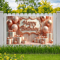thumbnail image 6 of Gold Balloons Happy Birthday Banner Elegant Theme Celebration Decor Backdrop for Birthday Party Indoor Decoration Holiday Celebration, 6 of 7