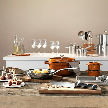 Staub Cast Iron 4-qt Round Cocotte - Burnt Orange - Burnt Orange