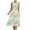 Green summer dresses, variant on Wycnly Summer Dresses for Women Beach Elastic Waist Swing Knee-Length Tank Sun Dresses 2025 Casual Sleeveless Round Neck Striped Print Midi Dress Khaki m