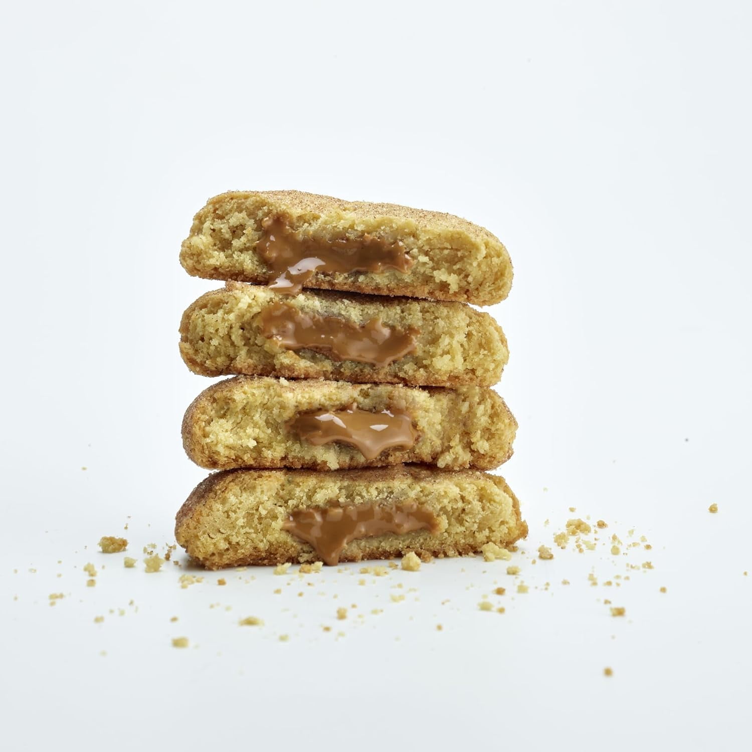 Cookie Man Snickerdoodle Biscoff Loaded Cookie 3.5oz | Soft Cinnamon Sugar Stuffed with Spiced Biscoff Spread | Thick Chewy Dessert with Bold Flavor and Creamy Center (100 g, Snickerdoodle)
