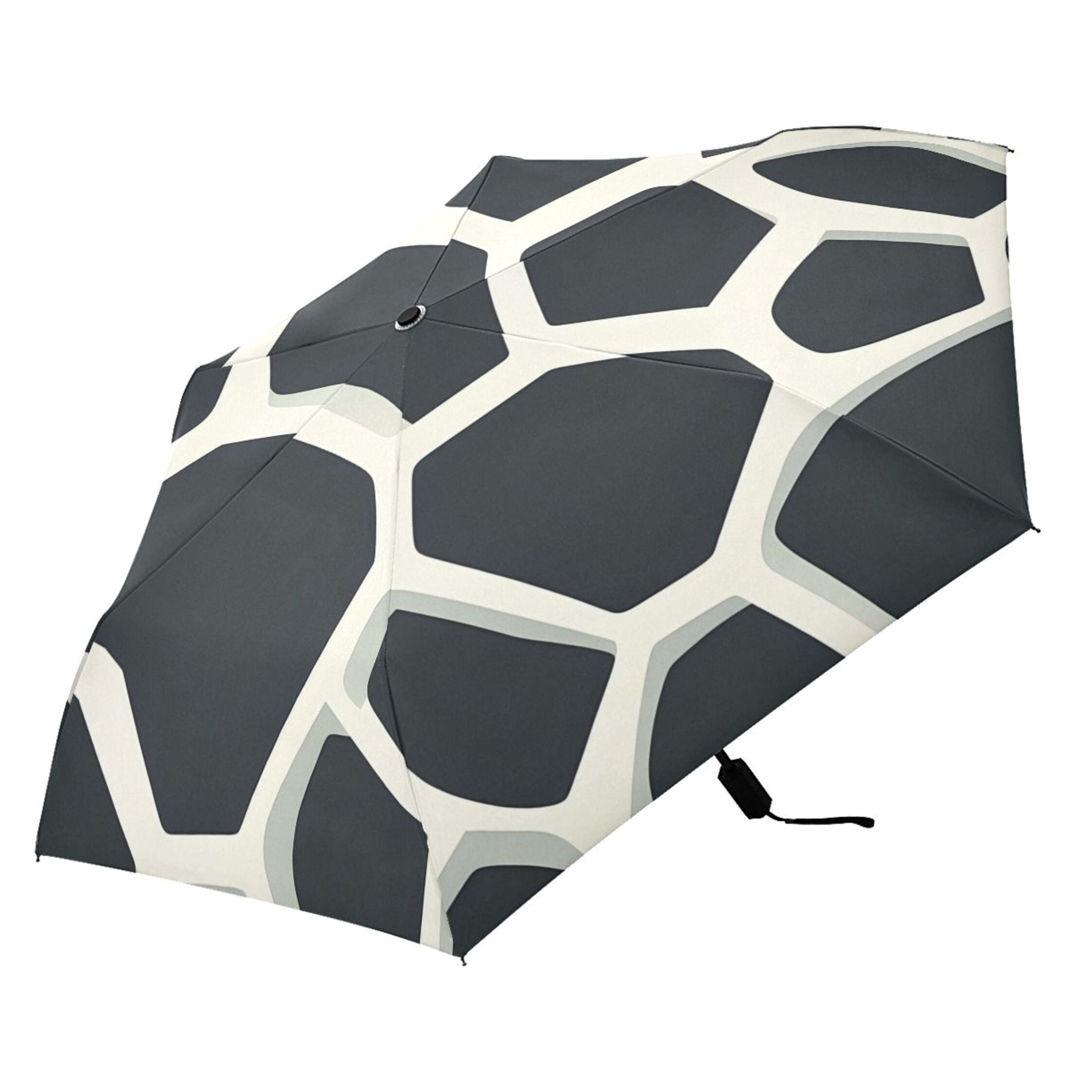 ALAZA Cow Print UPF 50+ Compact Folding Umbrella for Rain Travel Umbrella Packable