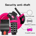 thumbnail image 5 of ShenMo Bike Lock (Pink), Bike Lock 120cm x 12mm Long, Cable Lock for Bike Scooter Motorcycles Bike Gate with 5 Digit Smart Code and Stroller Bike, Bike Lock Anti-Theft, 5 of 5
