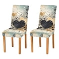 thumbnail image 2 of BZSMCE Chairs Slipcovers Dining Chair Covers Heart Splatter Creative Pattern, 2 of 7