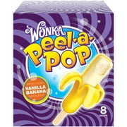 WONKA PEEL-A-POP Vanilla Banana 8 ct Box