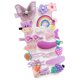 thumbnail image 1 of 14 piezas de pinzas para el pelo para niños y niñas, bonitas y exquisitas horquillas para el pelo con dibujos animados para la vida diaria, viajes, color morado y berenjena, 1 of 12