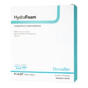 HydraFoam Foam Dressing 4 x 4.25 Rectangle No Border Waterproof Backing 00295E 10 per Box