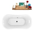 thumbnail image 7 of 68" Streamline N103BL-BL Clawfoot Tub and Tray With External Drain, 7 of 7