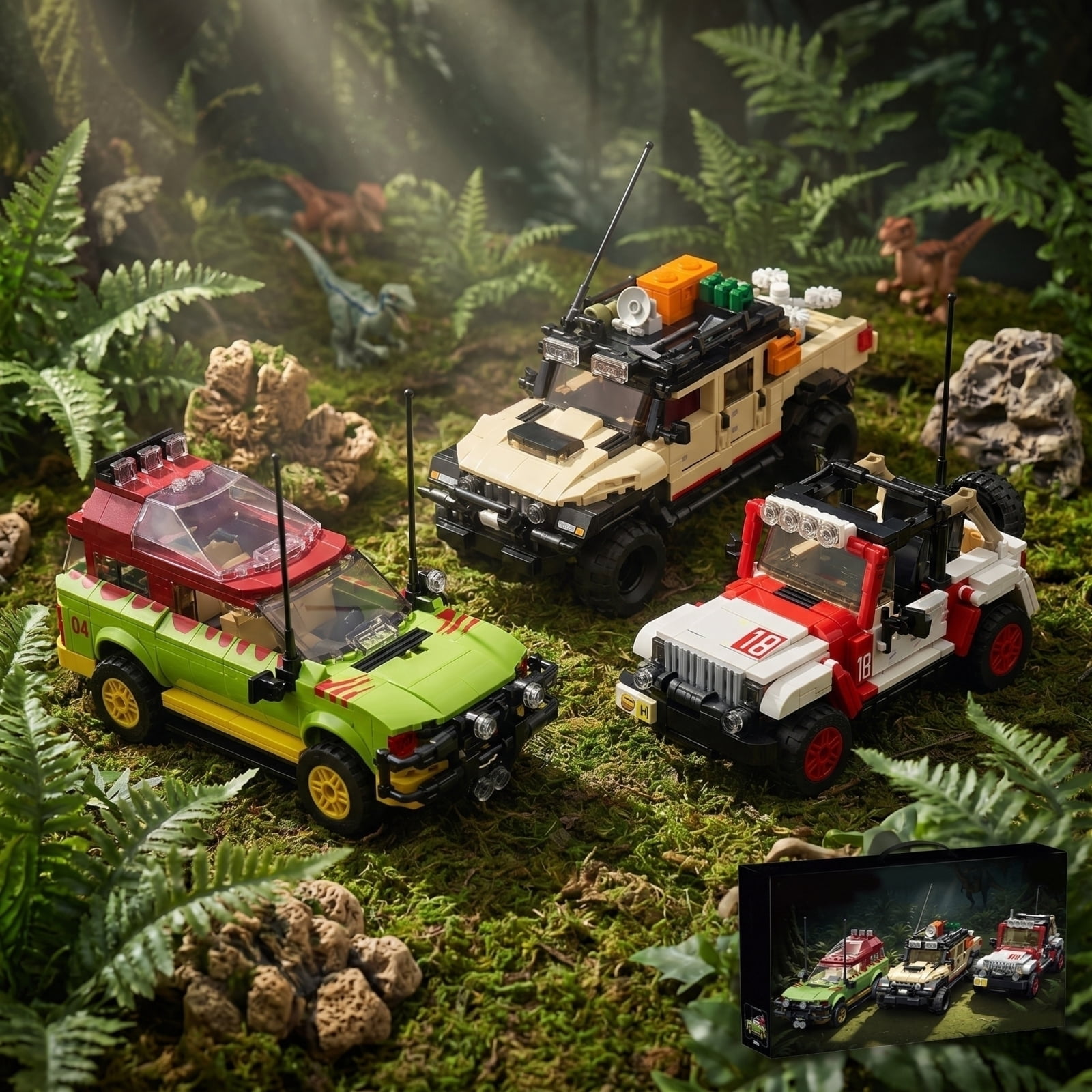 3 in 1 Classic off-Road Vehicle Building Block Sets, 1632 Pcs off Road Cars DIY Model Kit, Collectible and Display ORV Building Toys, Creative Birthday Gifts for Adults Teens 14+