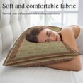 thumbnail image 5 of Boho Geometric Abstract Floral Pillow Covers King, Vintage Ethnic Flower Textured Soft Brushed Microfiber Breathable Throw Pillow Covers, Pillowcase with Zipper for Couch Sofa Bedroom 20"x36", 5 of 9