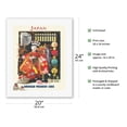 thumbnail image 2 of Japan - S. S. President Wilson - American President Lines - Vintage Ocean Liner Travel Poster by Don Crowley c.1963 - Fine Art Rolled Canvas Print 16in x 20in, 2 of 4
