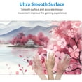 thumbnail image 5 of Floral Cherry Blossom Mouse Pad - Beautiful Mountain Landscape Gaming Mousepad 31.5 x 11.8 Inch Floral Sakura Flowers Desk Pad Desk Mat Extended Keyboard Mousepad for Home Office, 5 of 5