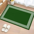 thumbnail image 2 of Green Greek Key Large Area Rugs for Bedroom Living Room, Soft Non Slip Carpet Bedside Rug, Geometric Greece Ancient Farmhouse Geo Rectangular Floor Cover Kitchen Accent Rug 2'x3' for Office, 2 of 9