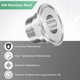 thumbnail image 4 of Uxcell 1-Pack Tri Sanitary 1.5 in Clamp Fittings to 1 in NTP Male Thread Stainless Steel Pipe Tubing Fitting Ferrule OD 50.5mm, 4 of 7