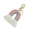 thumbnail image 1 of Baohd Weaving Rainbow Keychains Jewelry Adornment Fashion Accessory Key Ring Pendant Keyholder Ornament Colorful DIY Bag Charm Colorful, 1 of 6