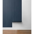 thumbnail image 5 of NextWall Navy Blue Wood Panel Peel and Stick Wallpaper, 5 of 6