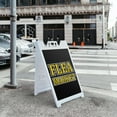 thumbnail image 5 of Flea Market 24" x 36" Double Sided A-Frame Sidewalk Sign, Includes 2 Installed Decals | Foldable Portable White Signicade Sandwich Board | Local Vendors, Great Bargains, Event, 5 of 6