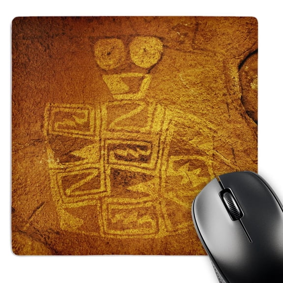 3dRose, USA, Texas, Hueco Tanks SP. Pictograph of Tlaloc Indian rain deity, MousePad