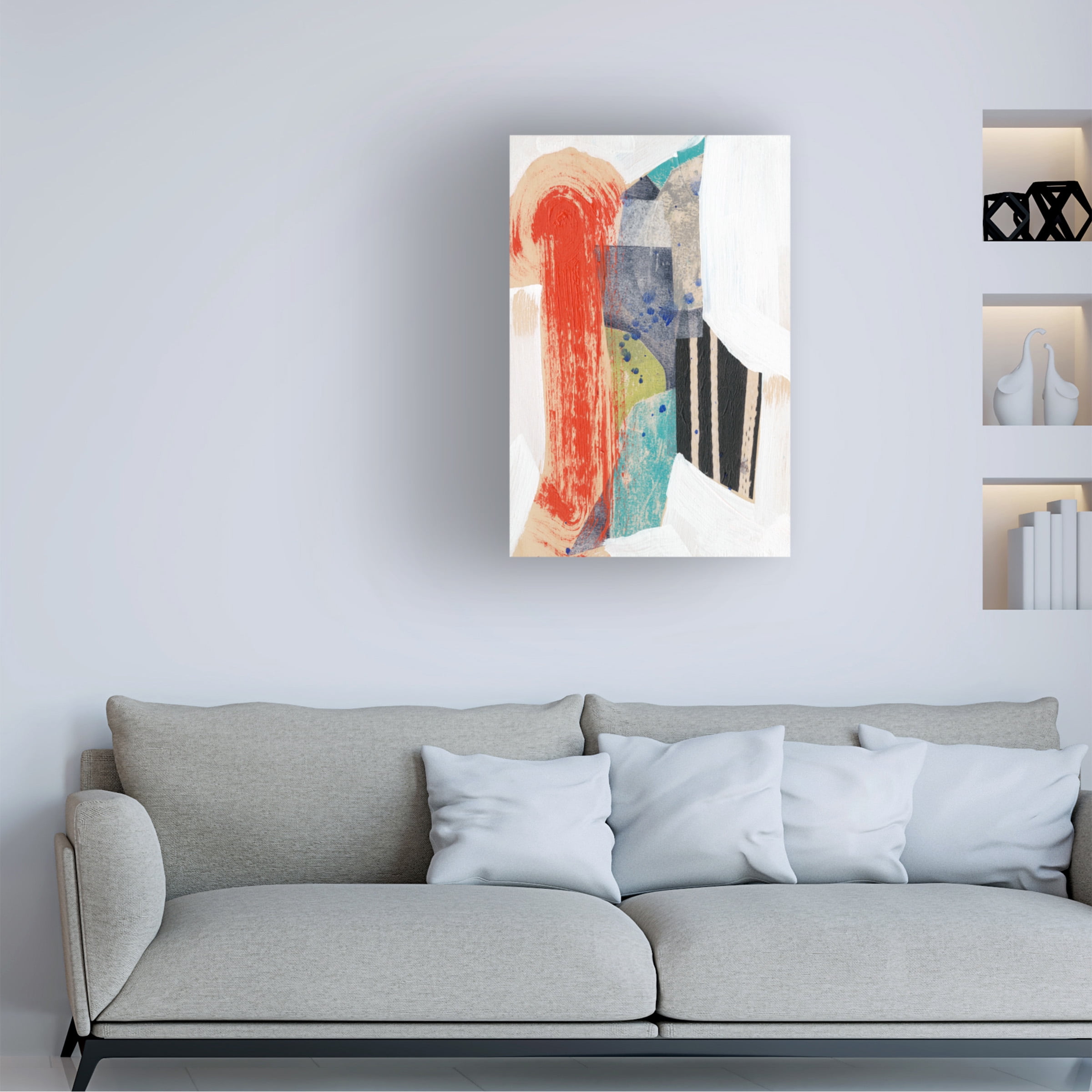 Jennifer Goldberger 'Pop Quirk II' Canvas Art