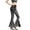 Black, variant on Wide Leg Sweatpants Women Stage Glossy Fit High Waist Flared Pants Night Club Wide Leg Festival Performance Pants Pants for Women Blue XL