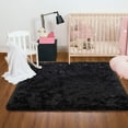 thumbnail image 4 of Softlife Soft Rug for Living Room Fluffy Rugs For Dorm Room Cute Plush carpet For Bedroom,9' x 12',Black, 4 of 7