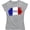 Athletic Heather, variant on France Flag World Cup Soccer French National Flag Pride Women's Tee Shirt