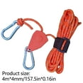 thumbnail image 2 of 4mmx4m Reflective Tent Guyline With Metal Pulley For Outdoor Use, 2 of 3