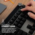 thumbnail image 2 of JLab Epic Mechanical Teclado, Negro, Teclas Iluminadas Completamente Profundas, USB-C/Bluetooth, Recargable, Windows/Mac/iOS, 2 of 5