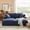 Blue, variant on Sailvan Double Chaise Lounge with Cupholders, Compressible Modern Sleeper Loveseat, No Assembly