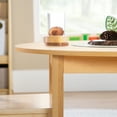 thumbnail image 4 of Guidecraft EdQ Toddler Table- Natural: Round Wooden Activity Table for Kids, 30" Diameter, 18" Height | Kids Desk for Preschool, Daycare & Playroom, 4 of 5