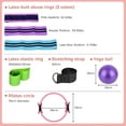 thumbnail image 4 of Pilates Ring Set – Anti-Deformation Magic Circle with Padded Handles, Mini Ball, Resistance Bands, Guide & Bag, 4 of 7