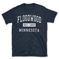 thumbnail image 1 of Floodwood Minnesota Classic Established Men's Cotton T-Shirt, 1 of 1