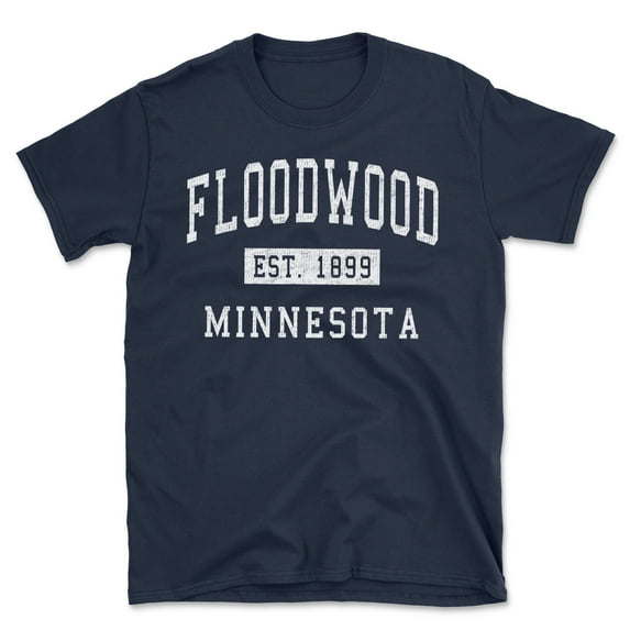 Floodwood Minnesota Classic Established Men's Cotton T-Shirt