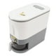 thumbnail image 4 of Dispensador de arroz, contenedor hermético para almacenar alimentos y granos, gran capacidad, para cocina doméstica, gris, tamaño S, 5 l, 4 of 14