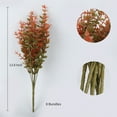 thumbnail image 5 of RECUTMS 8 Bundles Artificial Fall Flowers Faux Autumn Plants, Fake Indoor Outdoor Greenery Decorations for Wedding Party Home Garden Fireplace Decor (Eucalyptus Fall), 5 of 8