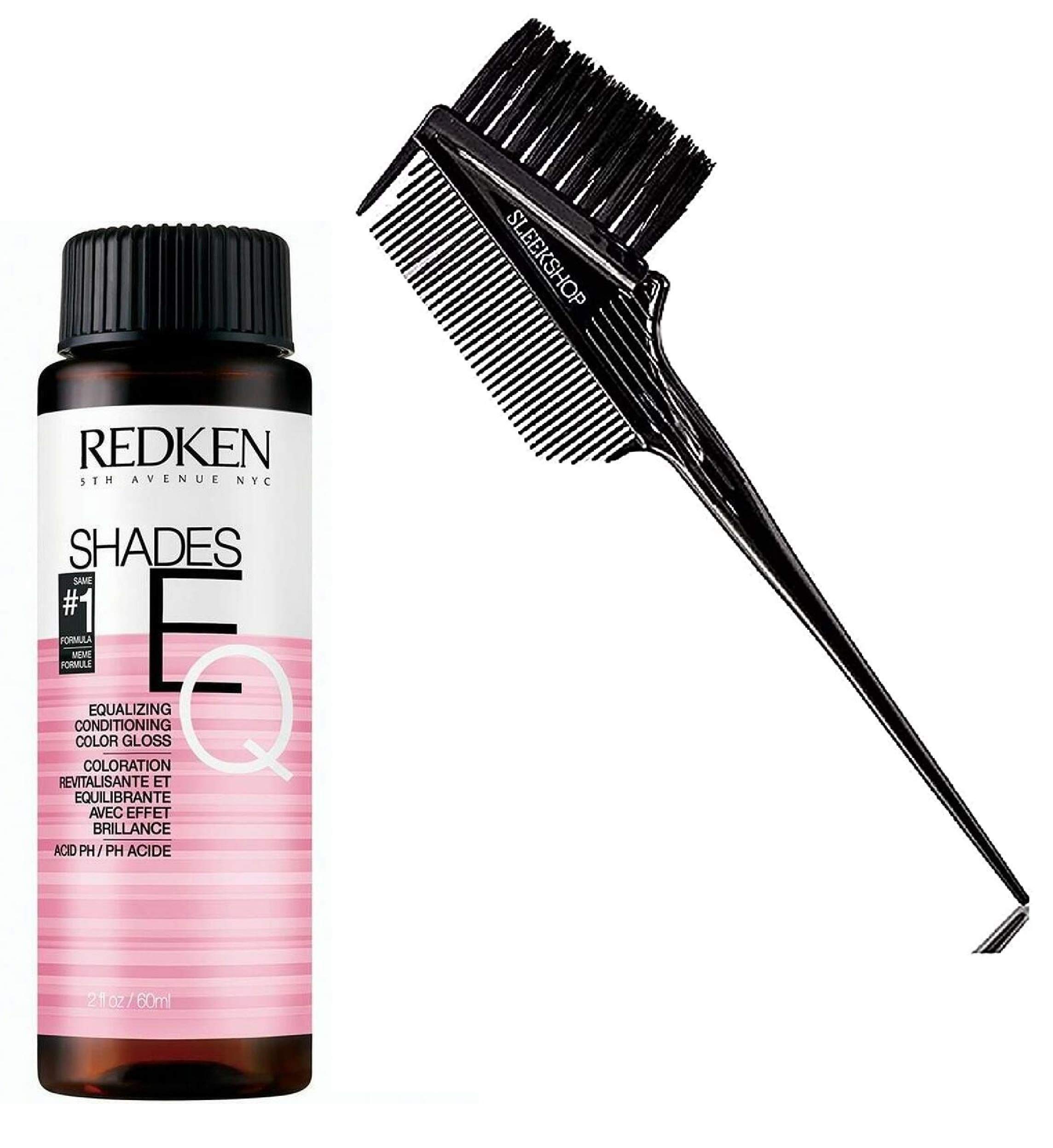 Pastel Aqua Blue : Redken SHADES EQ EquaIizing Conditioning Hair Color Gloss Demi-Permanent Haircolor Dye - Pack of 2 w/ Sleek 3-in-1 Brush Comb - image 1 of 1