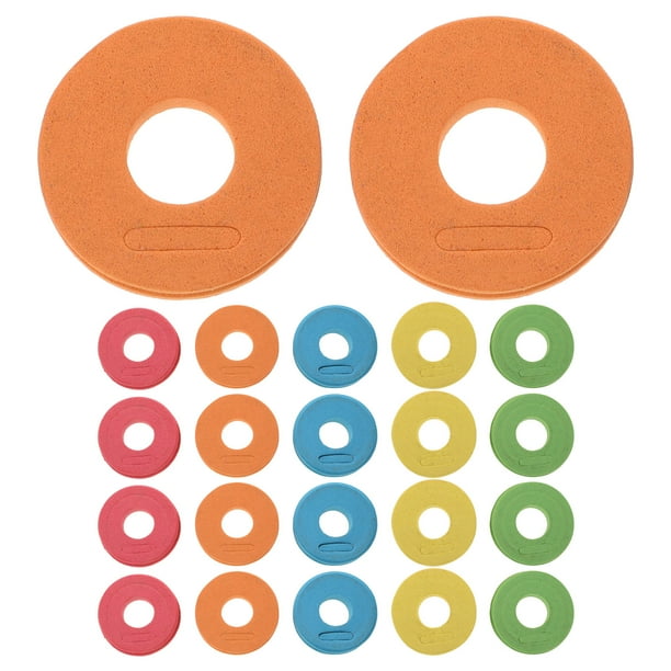 100pcs línea de pesca de espuma carretes de bobina forma redonda carretes de línea de pesca aparejos de pesca (multicolor)