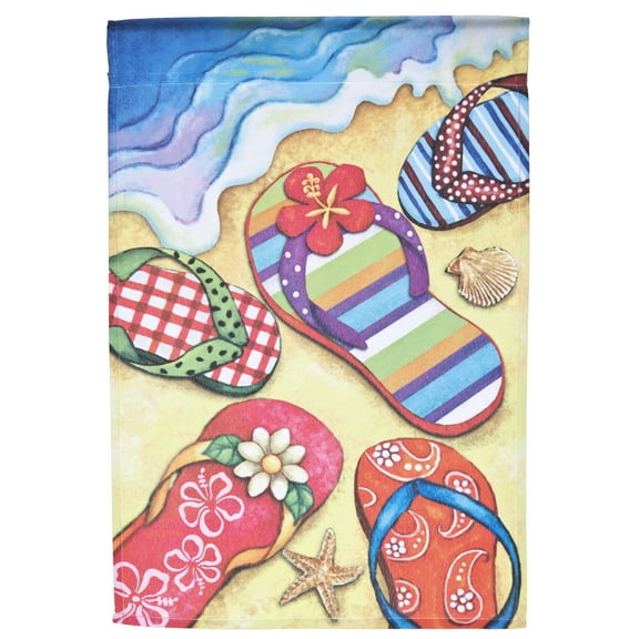 Summer Time Beach Lawn Flag by Garden Accents (12 x 18 Inch)