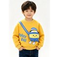 thumbnail image 5 of Abcomgle Toddler Boys Girls Pullover Sweatshirt with 3d Cartoon Crossbody Bag Crew Neck Long Sleeve Pullover Sweatshirts Funny Clothes, 5 of 5