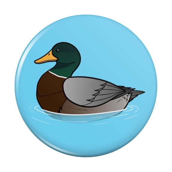 Duck Swimming in Water Kitchen Refrigerator Locker Button Magnet
