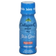 (80 pack) Collagen C Shot for Skin Health, Ginger Flavor, 2.5 fl oz, 20-Pack