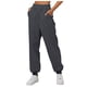 thumbnail image 1 of Pantalones de chándal con forro polar para mujer - Pantalones de yoga de cintura alta con bolsillos, material de poliéster, tallas S-XXXL, 1 of 6