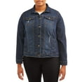thumbnail image 5 of New Look Juniors' Plus Size Distressed Denim Jacket, 5 of 5
