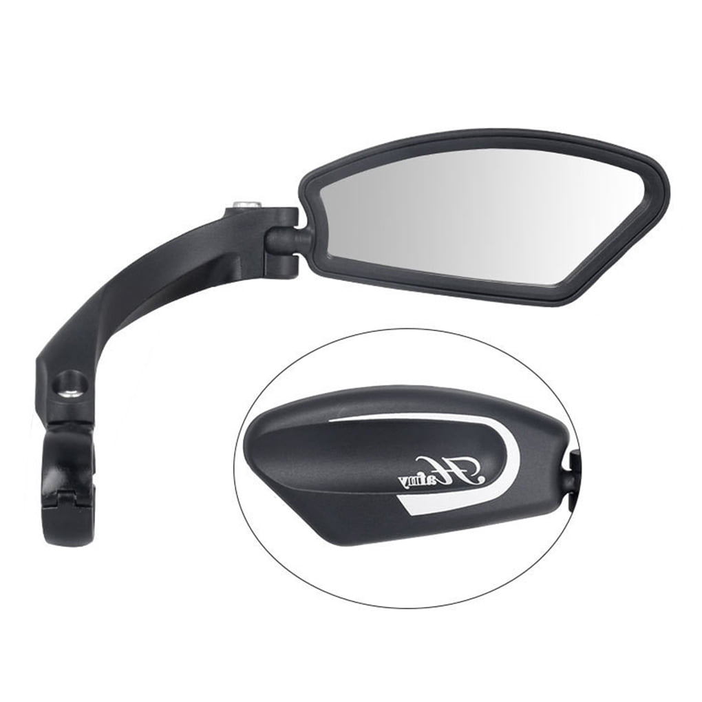 Mr080 Bike Mirror Foldable Rearview Mirror MTB Handlebar Side Safety Rear View 360° Rotatable Rearview Mirror Stainless Steel Lens Suitable for Road Mountain Bike 